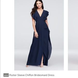 Navy Blue Bridesmaid Dress